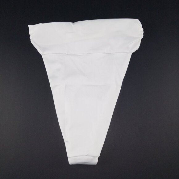 ASOS Design Women's Knot High Waist Bikini Bottom Size 4 White Swim - Picture 4 of 9